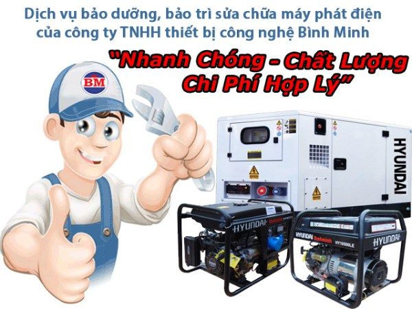 Dịch vụ sửa chữa máy phát điện tại Huế
