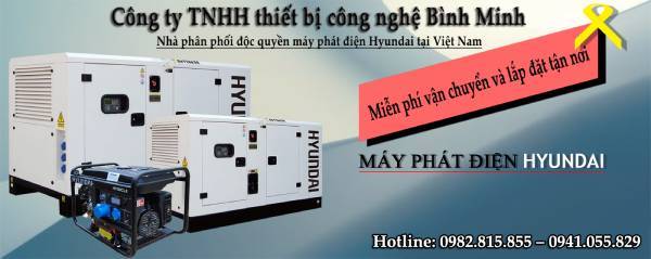 Công ty TNHH thiết bị công nghệ Bình Minh (Bình Minh Group) - Đơn vị cung cấp máy phát điện Hyundai chính hãng, độc quyền tại Việt Nam