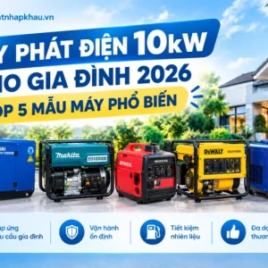 Máy Phát Điện 10kw Cho Gia Đình 2026, Top 5 Mẫu Máy Phổ Biến